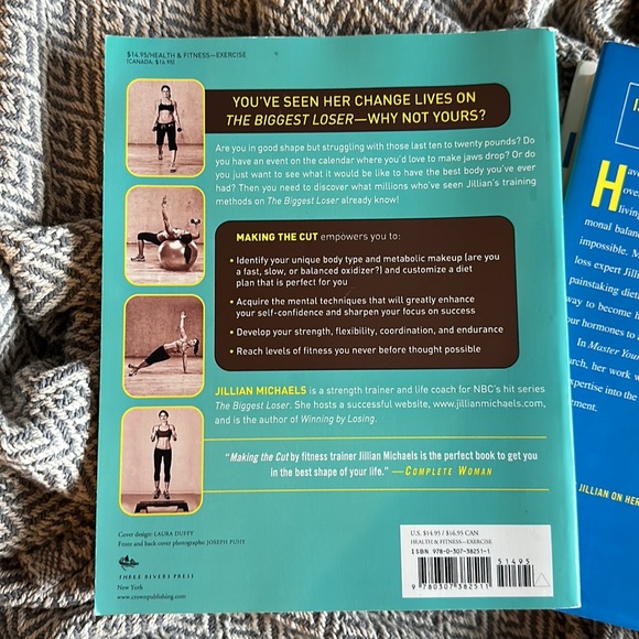 2 Book Bundle Jillian Michaels Master Your Metabolism and Making The Cut Health - Picture 4 of 15